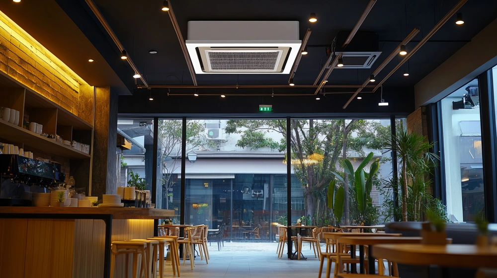 Installation de thermopompe commercial